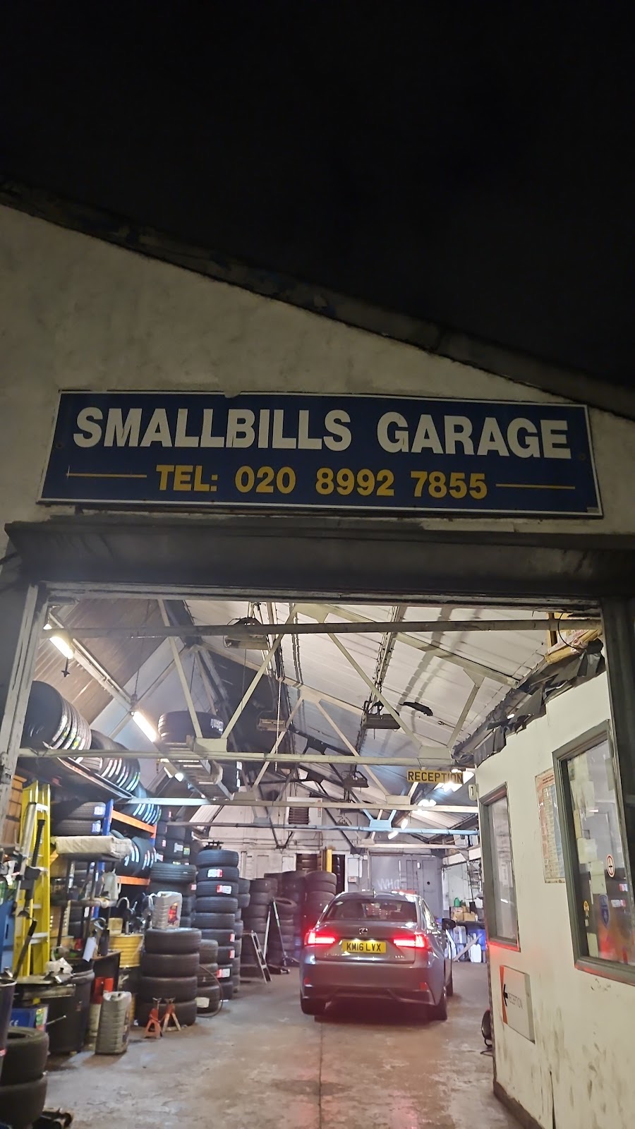 Engine bay open on a car being diagnosed at Smallbills Garage Ltd & Tyre shop